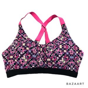 Victoria's Secret Sport Sportsbra workout top multicolor geometric running‎ 32C